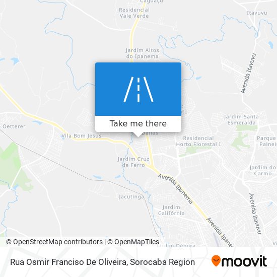 Rua Osmir Franciso De Oliveira map