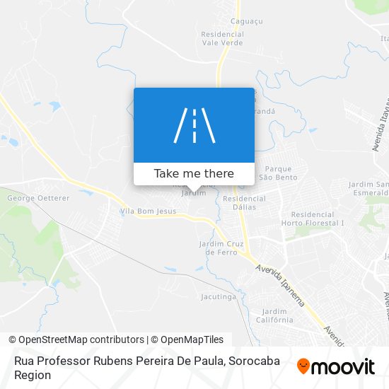 Mapa Rua Professor Rubens Pereira De Paula