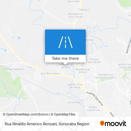 Mapa Rua Rinaldo Americo Ronzani