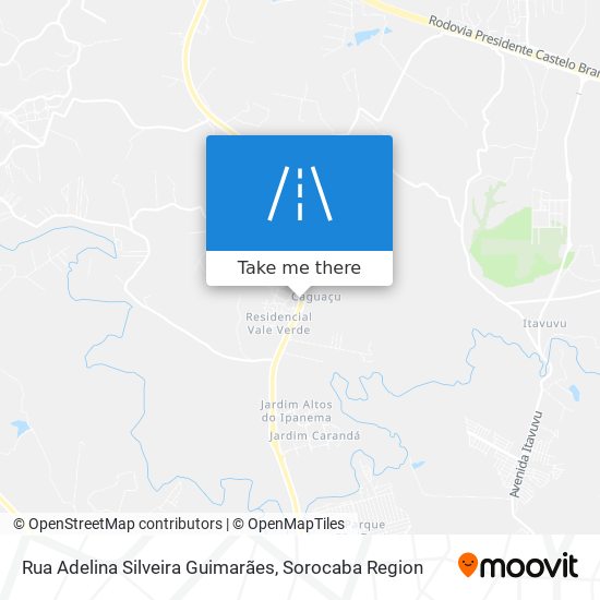 Mapa Rua Adelina Silveira Guimarães