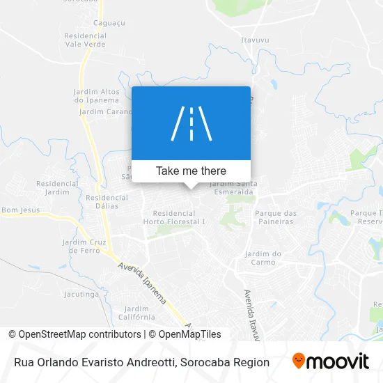Rua Orlando Evaristo Andreotti map