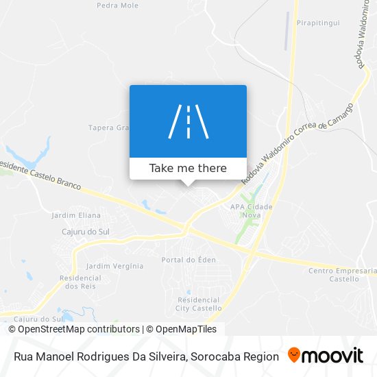 Mapa Rua Manoel Rodrigues Da Silveira