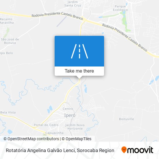 Rotatória Angelina Galvão Lenci map