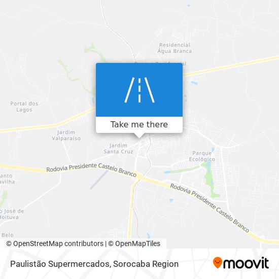 Paulistão Supermercados map