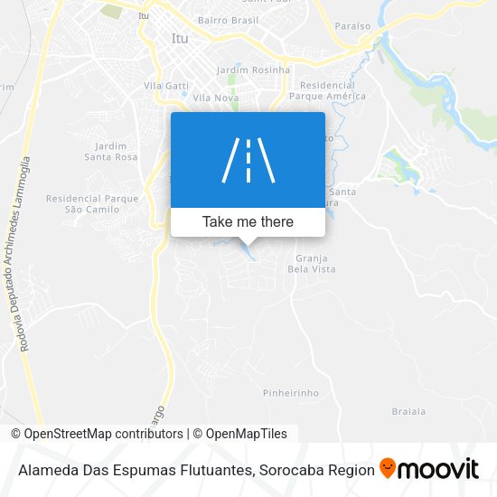 Alameda Das Espumas Flutuantes map