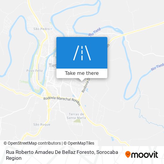 Rua Roberto Amadeu De Bellaz Foresto map