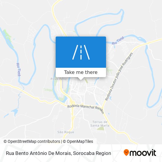 Mapa Rua Bento Antônio De Morais
