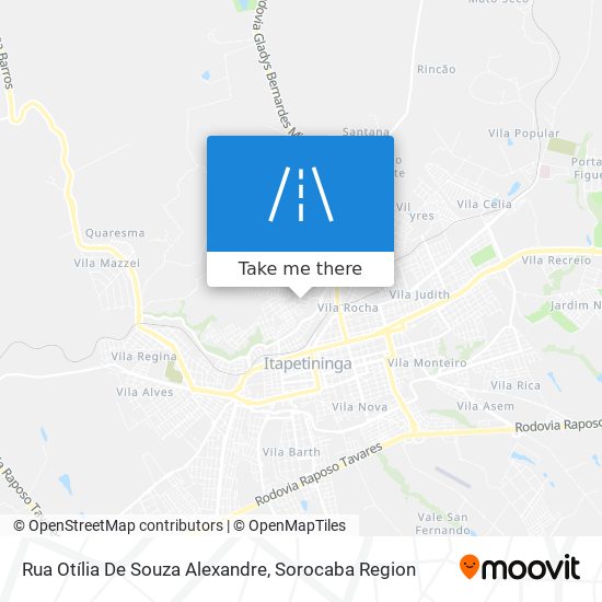 Rua Otília De Souza Alexandre map