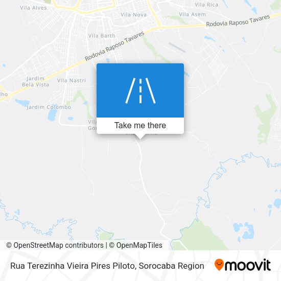 Rua Terezinha Vieira Pires Piloto map