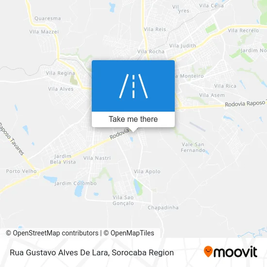 Rua Gustavo Alves De Lara map