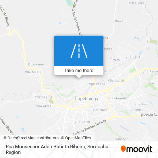 Rua Monsenhor Adão Batista Ribeiro map