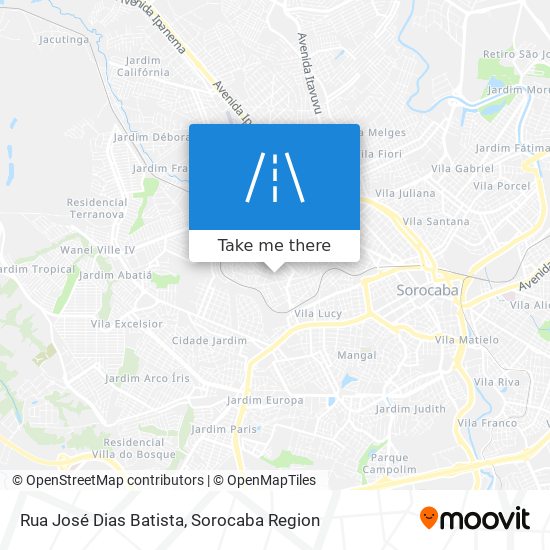 Rua José Dias Batista map