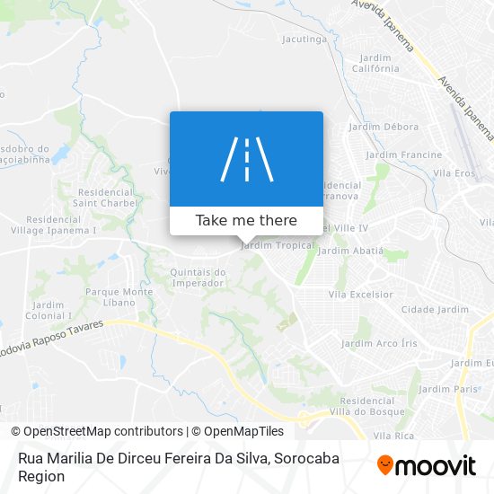 Mapa Rua Marilia De Dirceu Fereira Da Silva