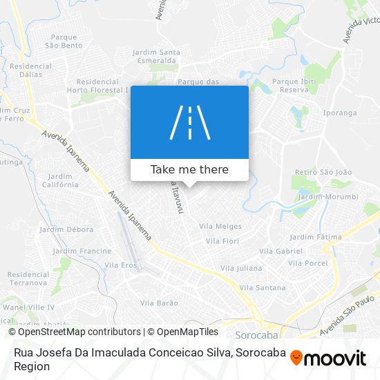 Mapa Rua Josefa Da Imaculada Conceicao Silva