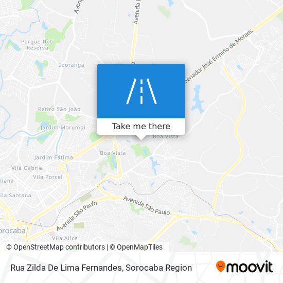 Mapa Rua Zilda De Lima Fernandes