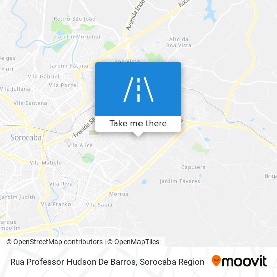 Rua Professor Hudson De Barros map