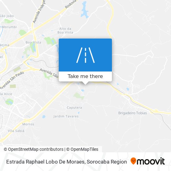 Estrada Raphael Lobo De Moraes map