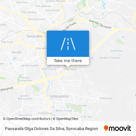 Passarela Olga Dolores Da Silva map