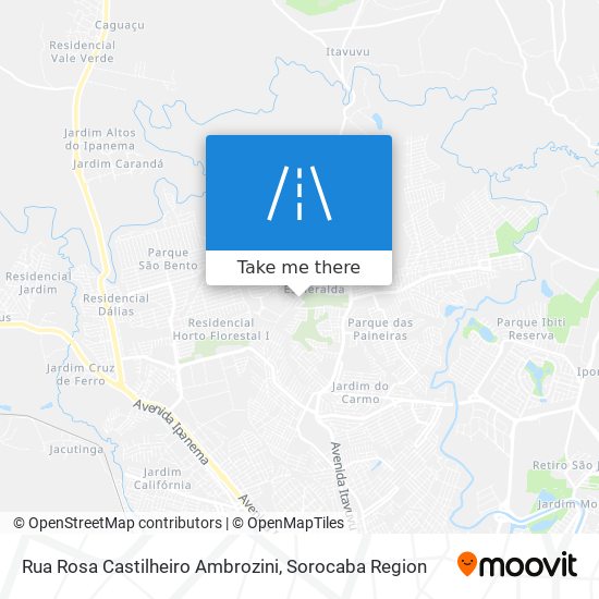 Mapa Rua Rosa Castilheiro Ambrozini