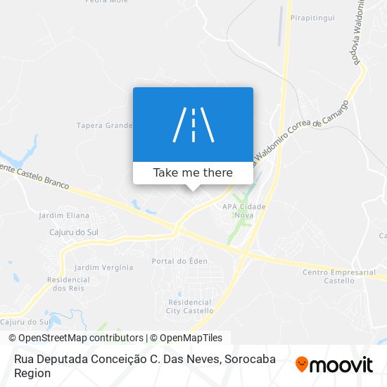 Rua Deputada Conceição C. Das Neves map