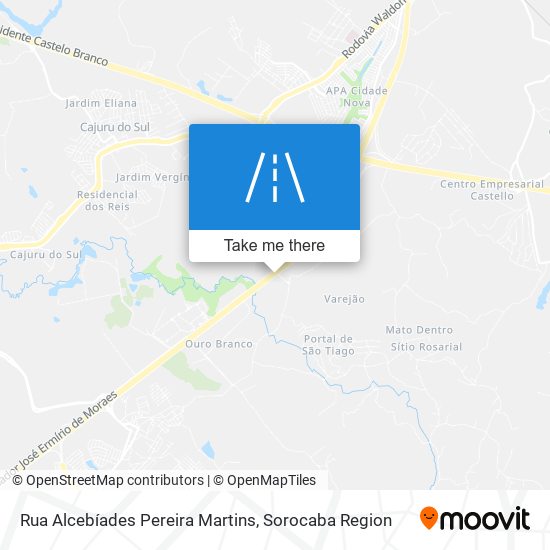 Mapa Rua Alcebíades Pereira Martins