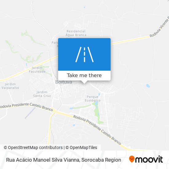 Mapa Rua Acácio Manoel Silva Vianna