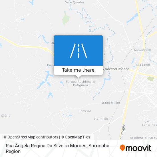 Mapa Rua Ângela Regina Da Silveira Moraes