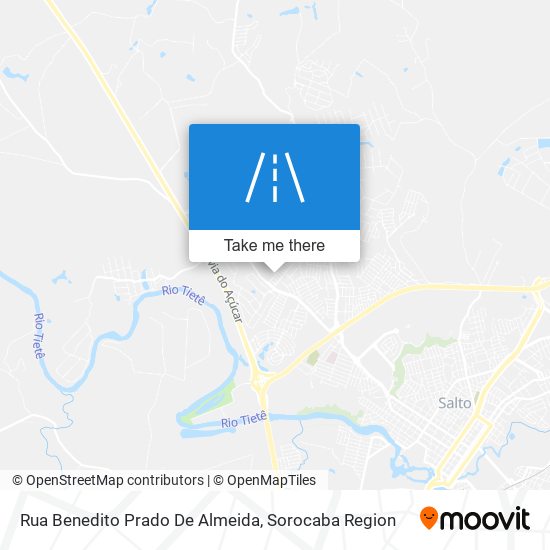 Mapa Rua Benedito Prado De Almeida