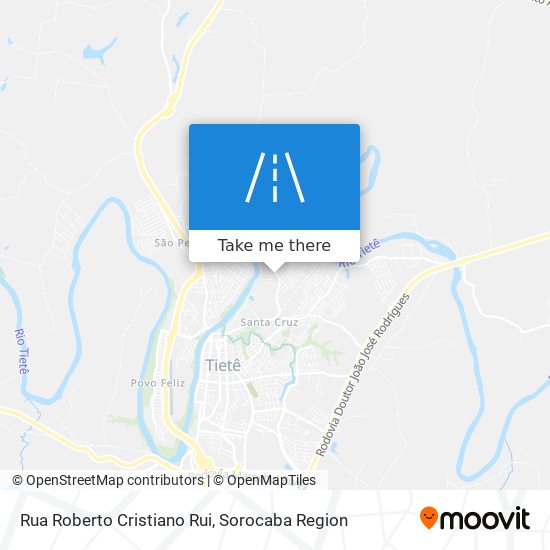 Mapa Rua Roberto Cristiano Rui