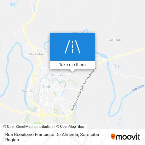 Rua Brasiliano Francisco De Almeida map