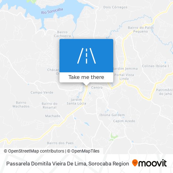 Mapa Passarela Domitila Vieira De Lima