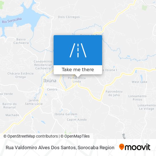 Mapa Rua Valdomiro Alves Dos Santos