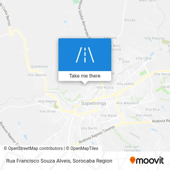 Rua Francisco Souza Alveis map