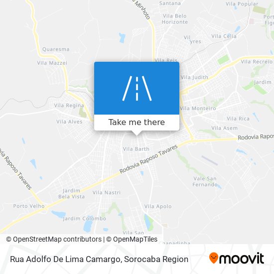 Mapa Rua Adolfo De Lima Camargo