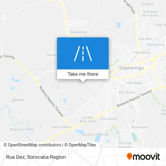 Rua Dez map