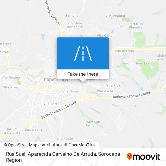 Mapa Rua Sueli Aparecida Carvalho De Arruda