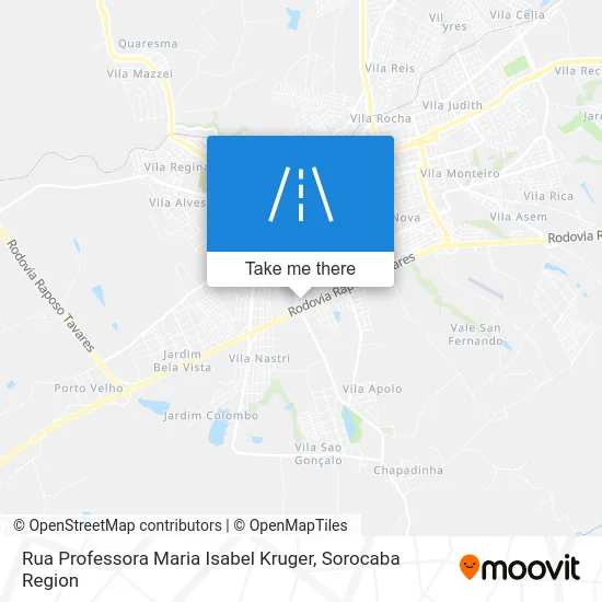 Rua Professora Maria Isabel Kruger map