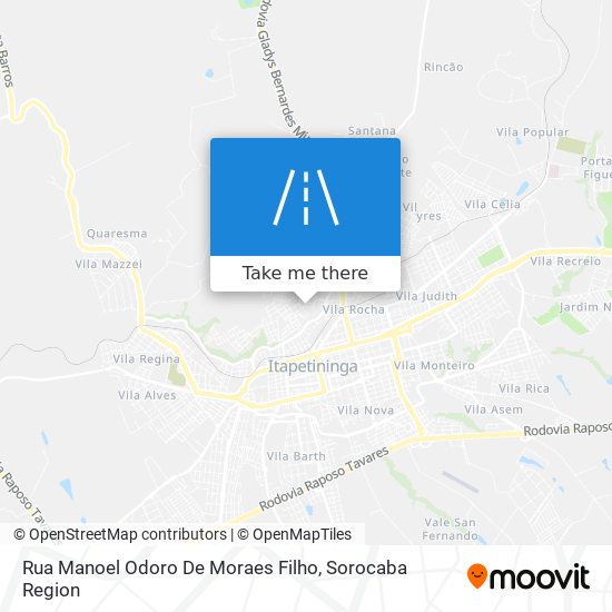 Mapa Rua Manoel Odoro De Moraes Filho