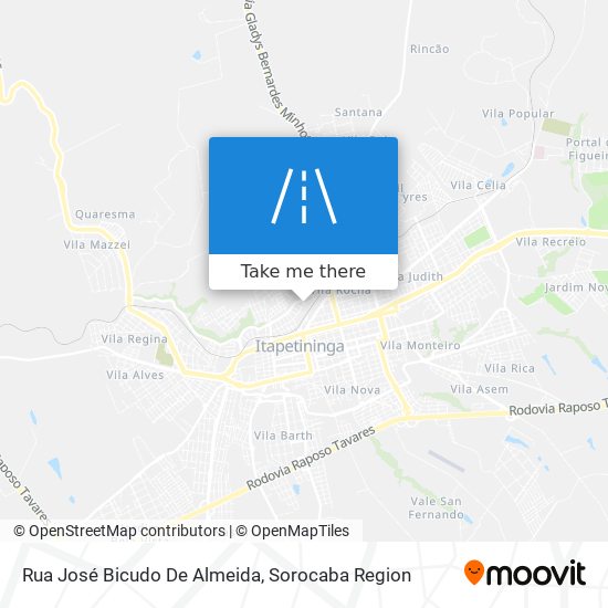 Rua José Bicudo De Almeida map