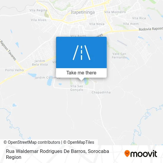 Rua Waldemar Rodrigues De Barros map