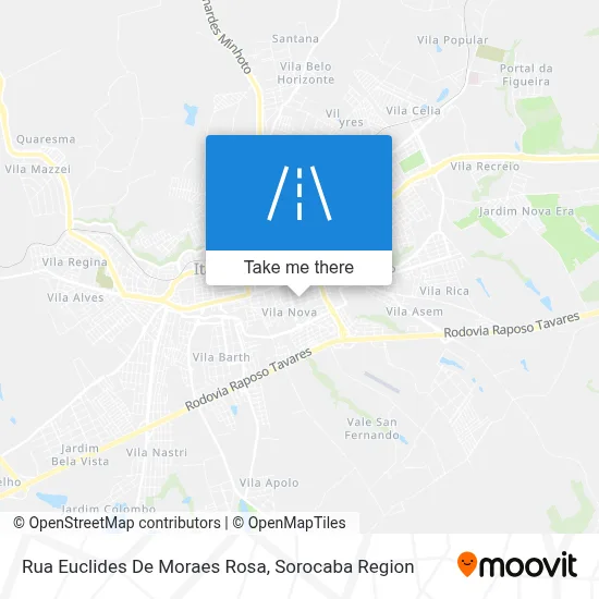Rua Euclides De Moraes Rosa map