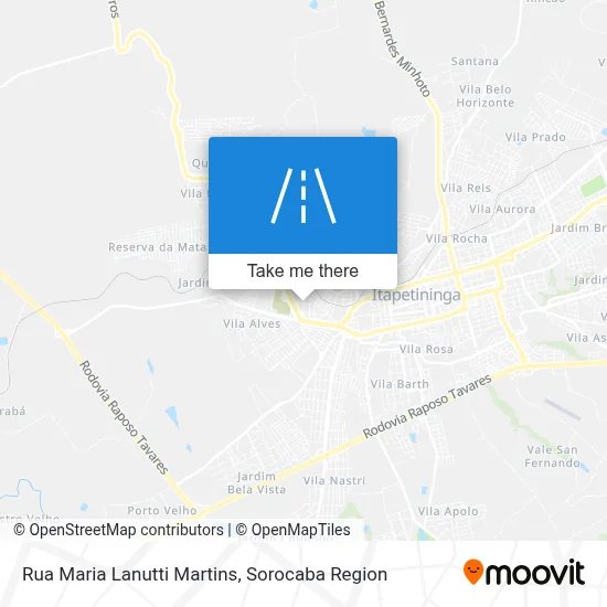 Rua Maria Lanutti Martins map