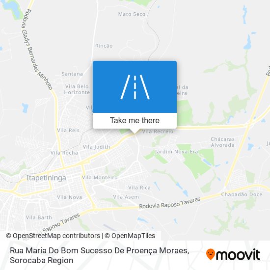 Rua Maria Do Bom Sucesso De Proença Moraes map