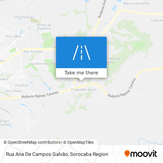 Mapa Rua Ana De Campos Galvão