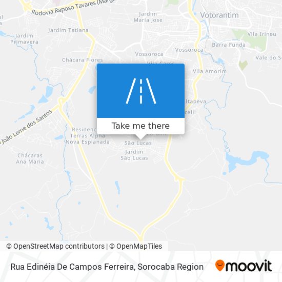 Mapa Rua Edinéia De Campos Ferreira