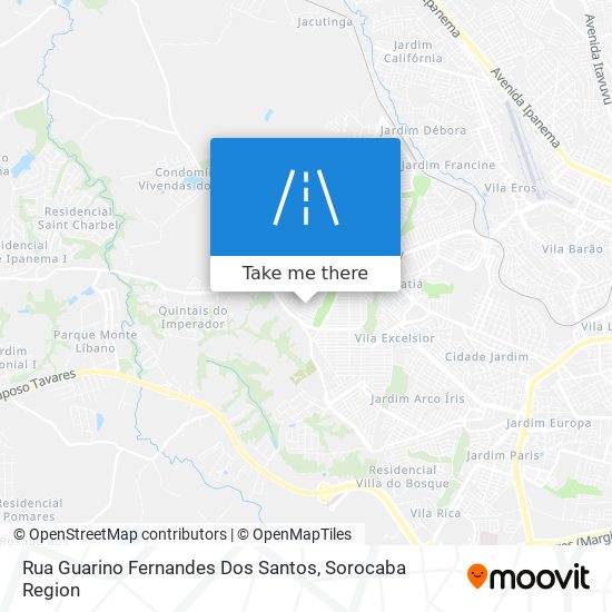 Mapa Rua Guarino Fernandes Dos Santos