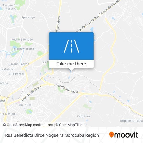 Mapa Rua Benedicta Dirce Nogueira