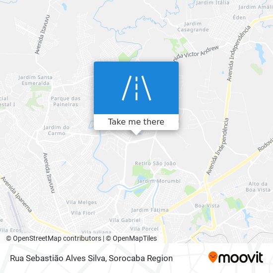 Rua Sebastião Alves Silva map