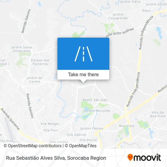 Rua Sebastião Alves Silva map