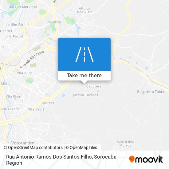 Mapa Rua Antonio Ramos Dos Santos Filho